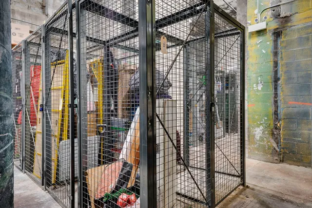 a view of a car garage