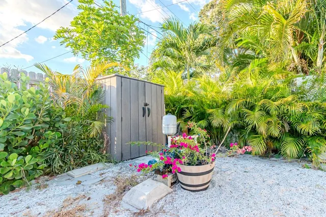 a front view of a house with patio