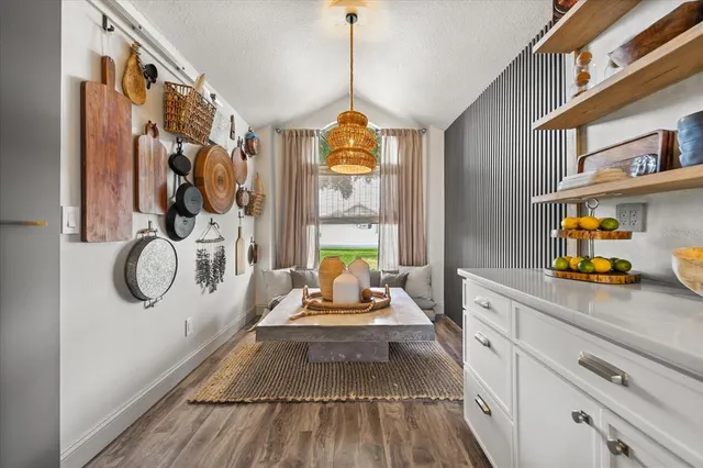 a view of a hallway with closet