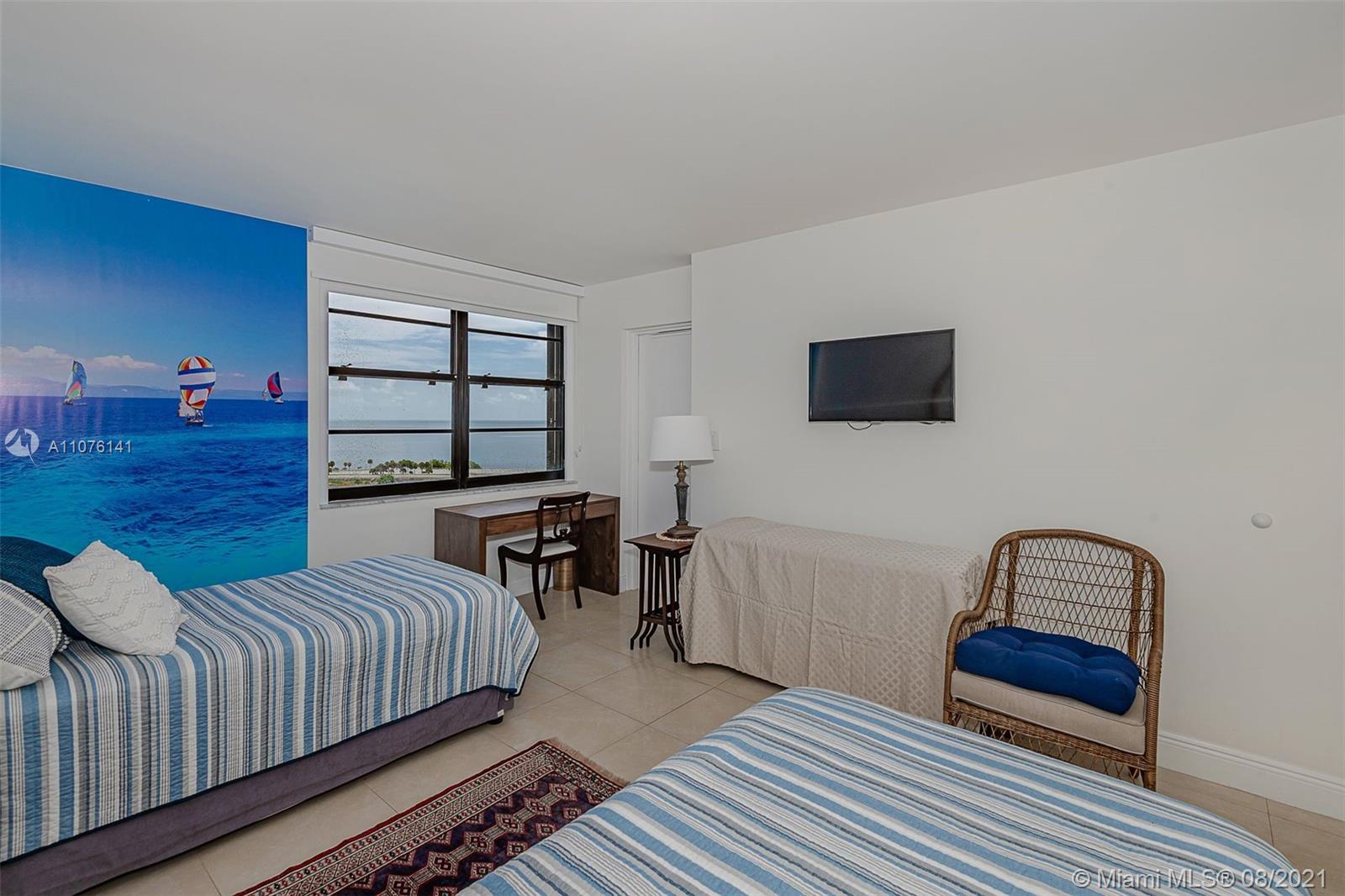 2333 Brickell Avenue, Unit 1406 Miami, FL 33129 - Photo 17 of 38 a bedroom with furniture and a window