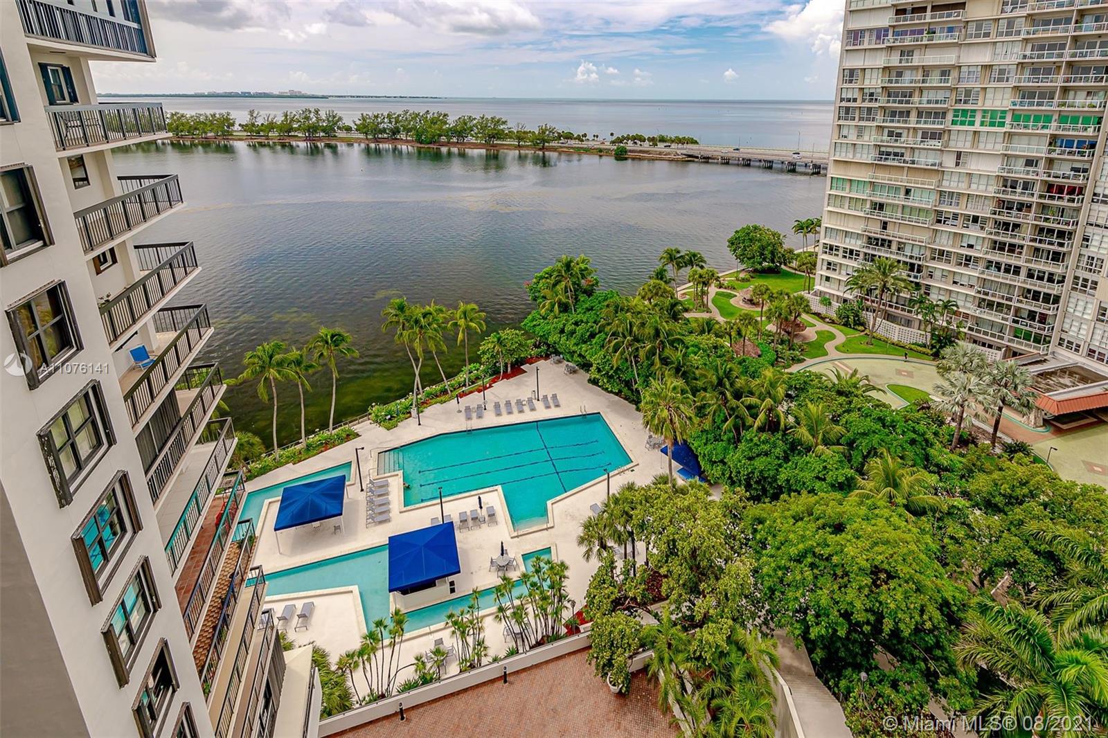 2333 Brickell Avenue, Unit 1406 Miami, FL 33129 - Photo 24 of 38 a view of a city with lake