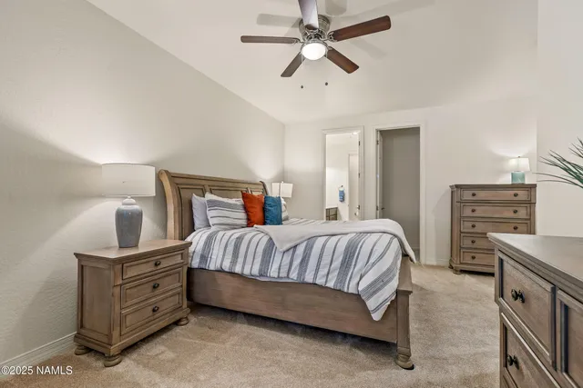 a view of a town with mountains in the background