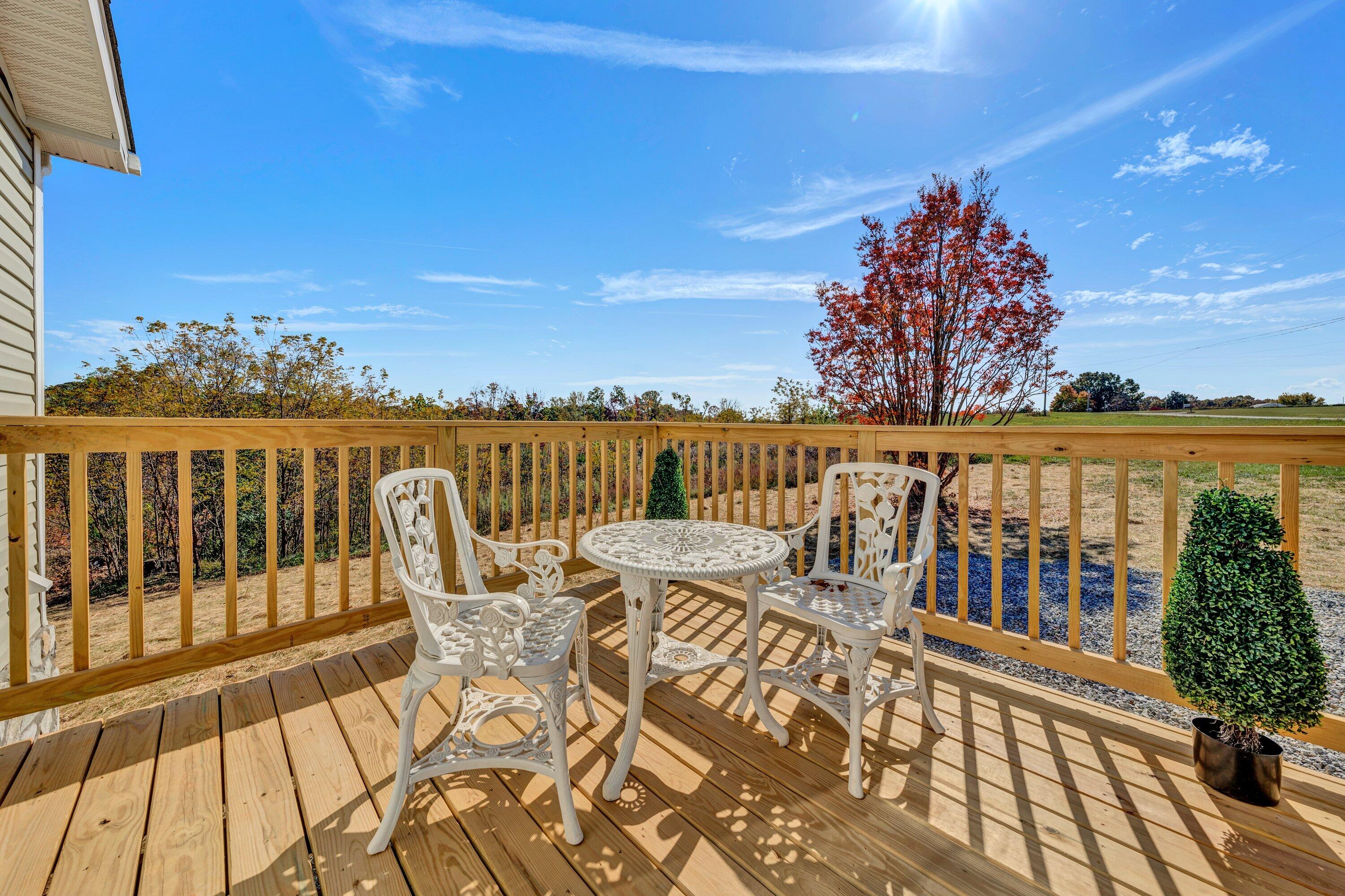 2098 Lipscomb Road Moneta, VA 24121 - Photo 22 of 27 a view of a balcony with chairs