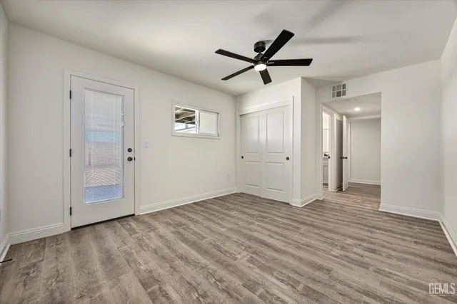wooden floor in an empty room