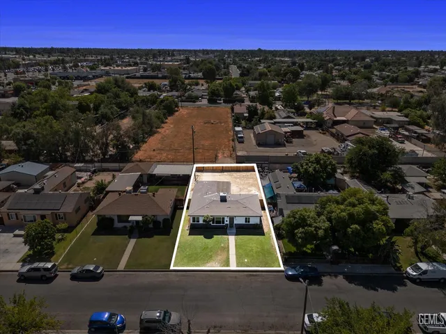 an aerial view of a city