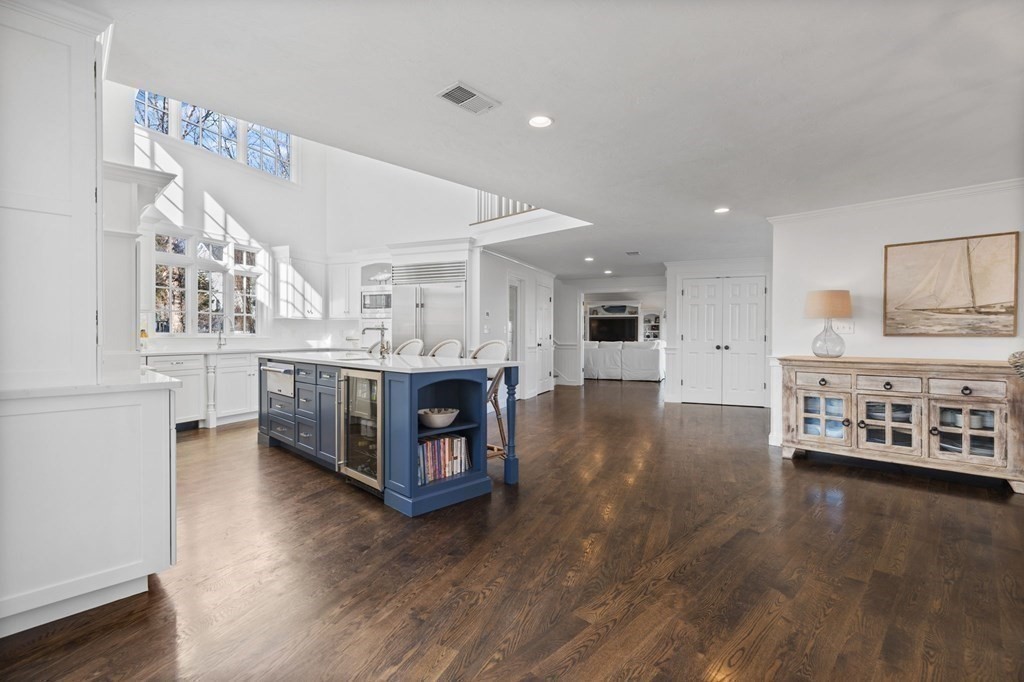 48 Collier Road Scituate, MA 02066 - Photo 17 of 42 a living room with stainless steel appliances kitchen island hardwood floor and a view of kitchen