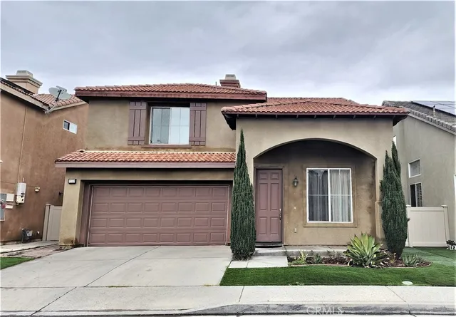 a front view of a house