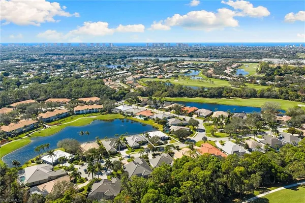 an aerial view of a houses