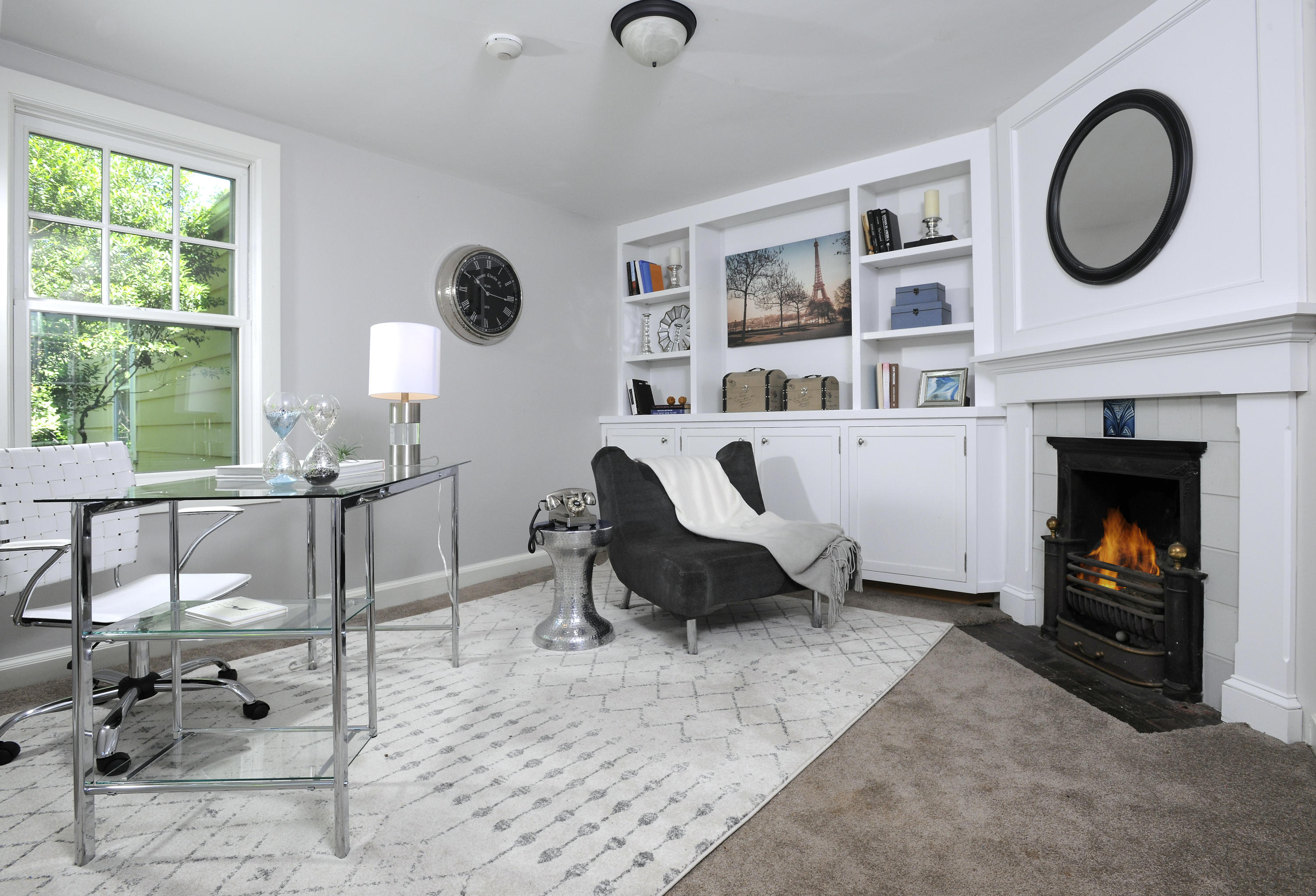 58 Locust Hill Road Darien, CT 06820 - Photo 4 of 21 a living room with furniture and a fireplace