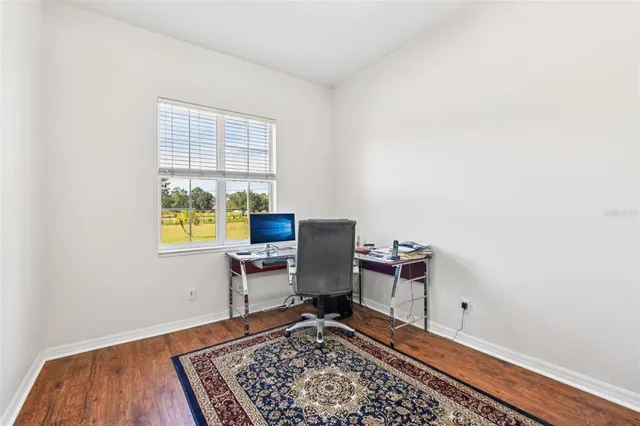 a room with furniture and a window