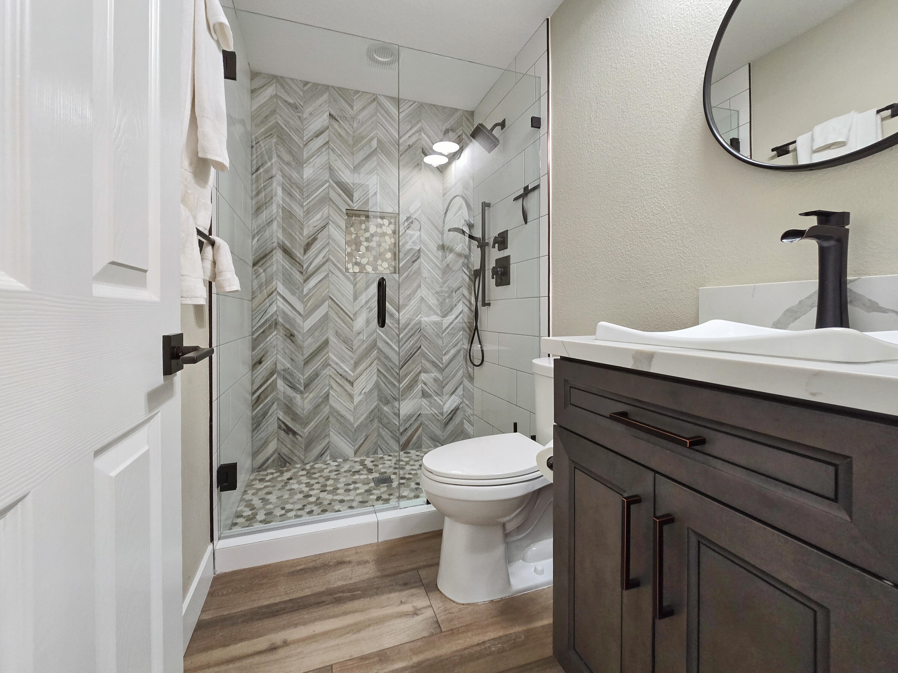 80501 Denton Drive Indio, CA 92203 - Photo 26 of 42 a bathroom with a sink toilet and shower