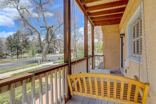 a view of a large building with a outdoor space