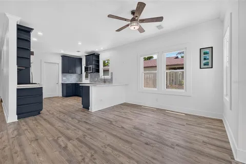 a view of kitchen and microwave