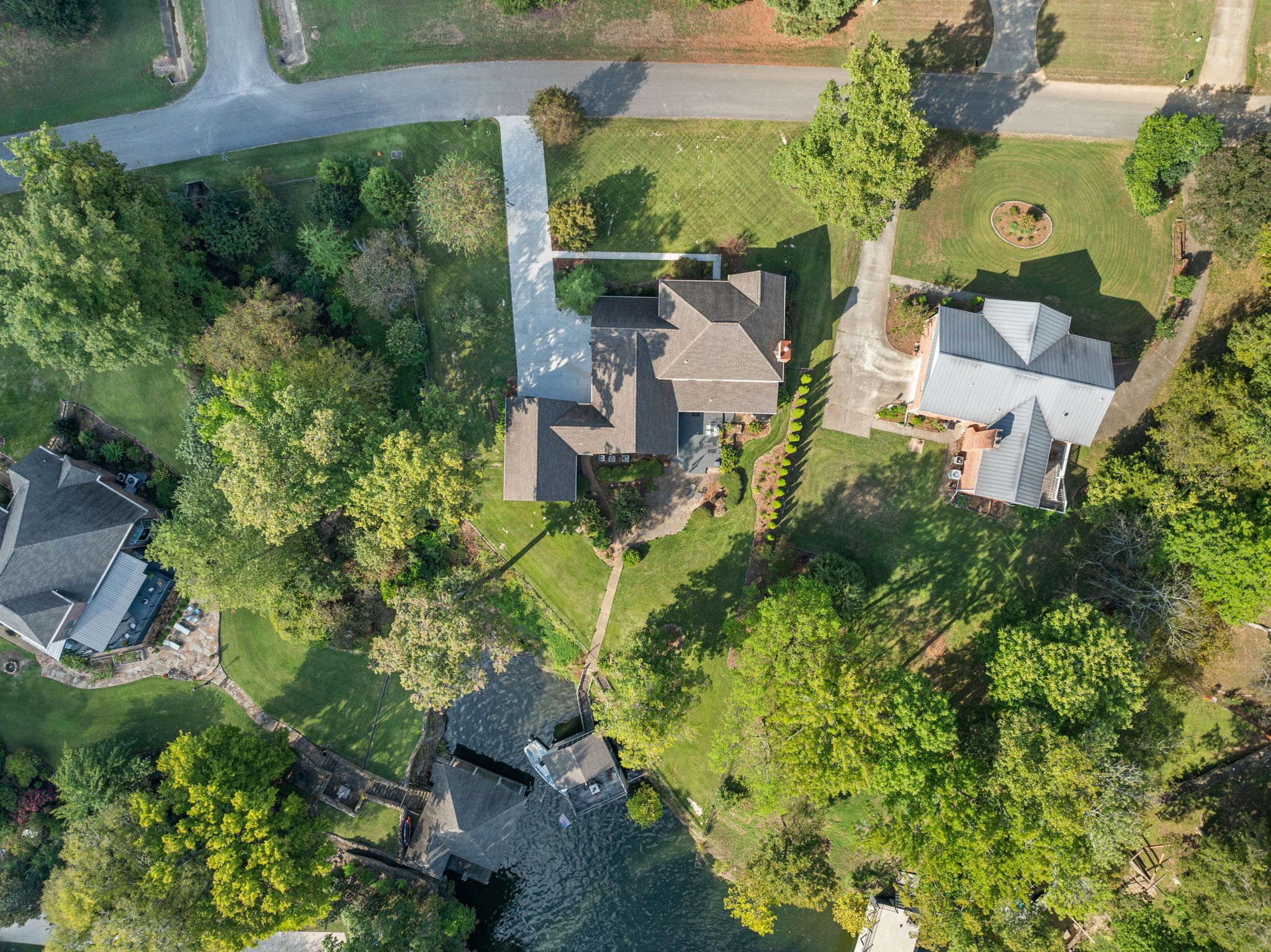 90 Cedar Point Lane Killen, AL 35645 - Photo 54 of 59 an aerial view of a house with a yard basket ball court and outdoor seating
