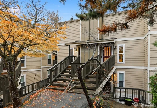 front view of a house with a small yard