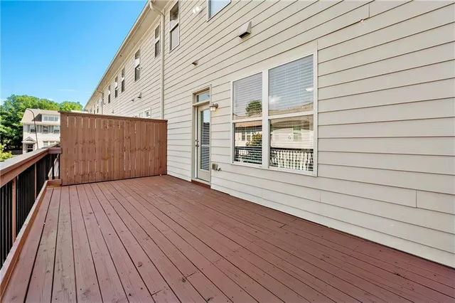 a view of outdoor space and deck