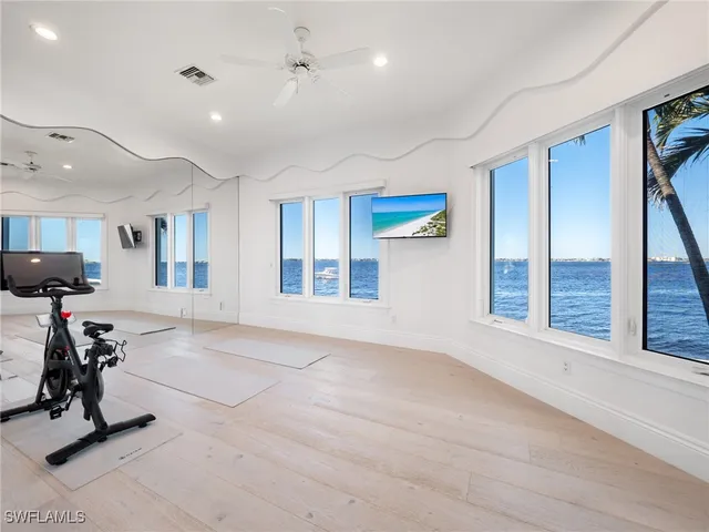a view of livingroom with furniture and a window