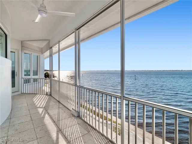 a view of balcony with workspace