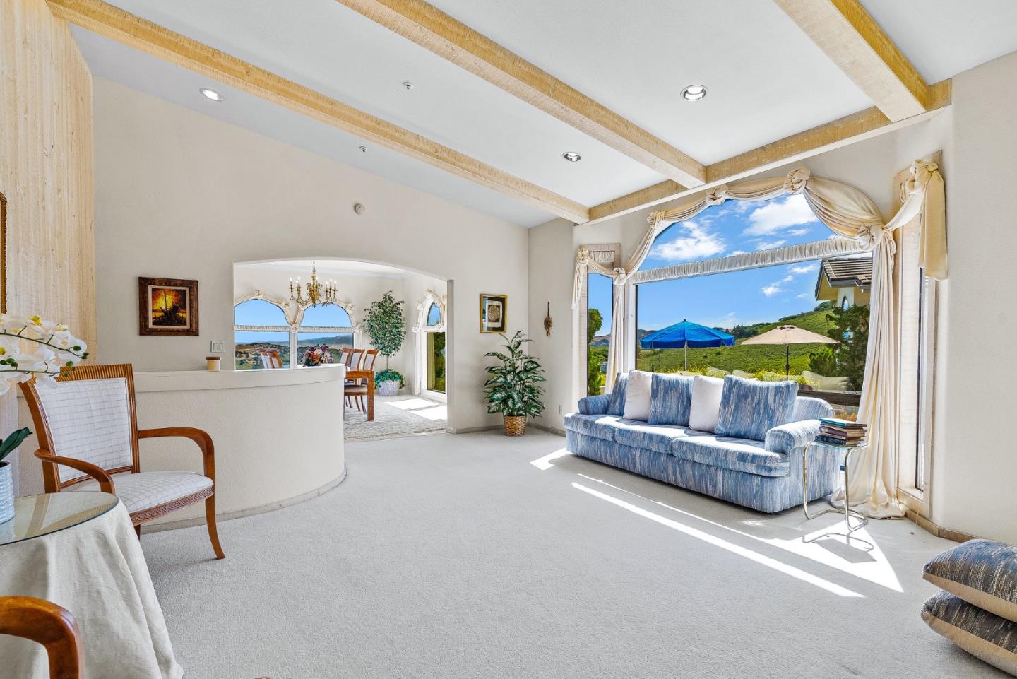25611 Whip Road Monterey, CA 93940 - Photo 7 of 29 a living room with furniture and a large window