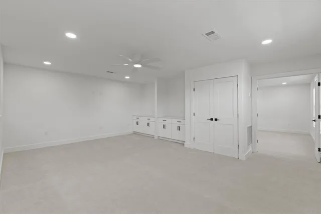 a view of an empty room