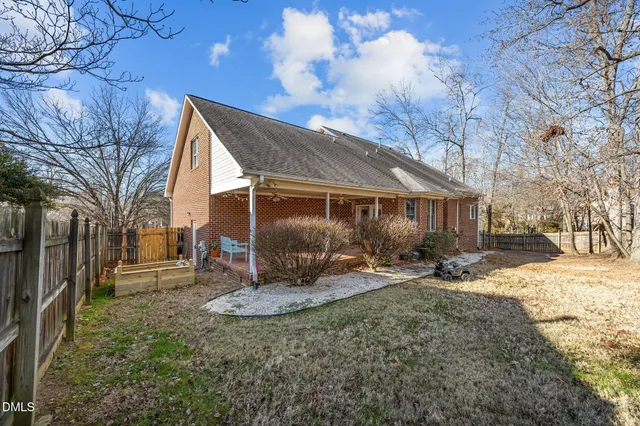 a backyard of a house