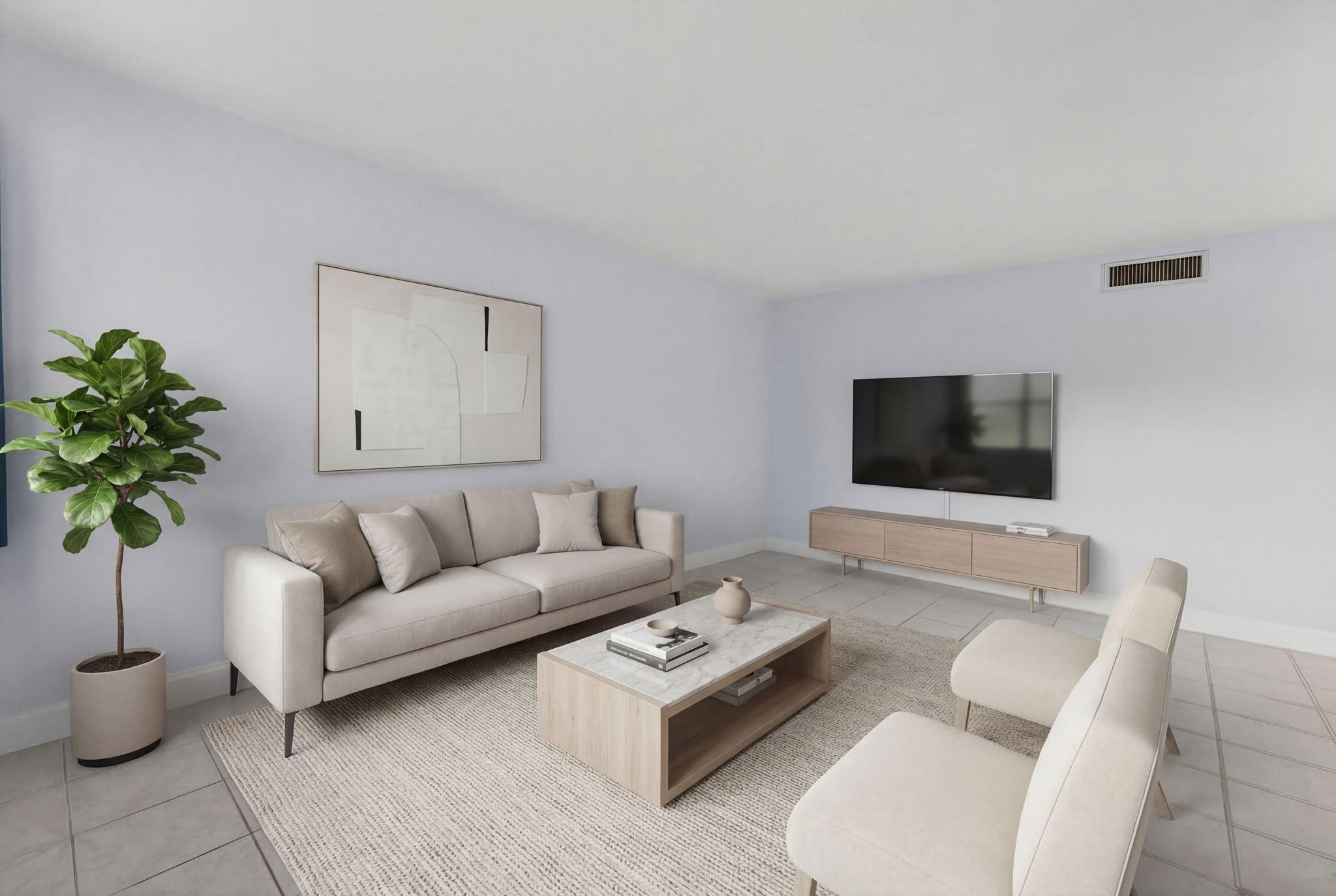 1335 West 68th Street, Unit 208 Hialeah, FL 33014 - Photo 3 of 20 a living room with furniture and a flat screen tv