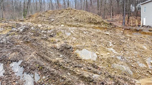 a view of a backyard of a house