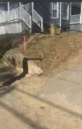 a view of a water fountain