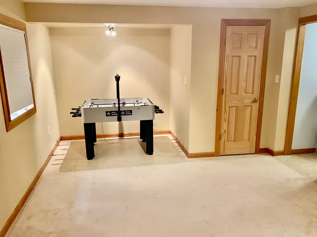 a view of empty room with a sink