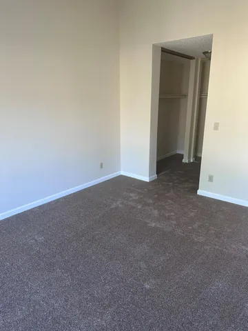 a view of a room with a small space