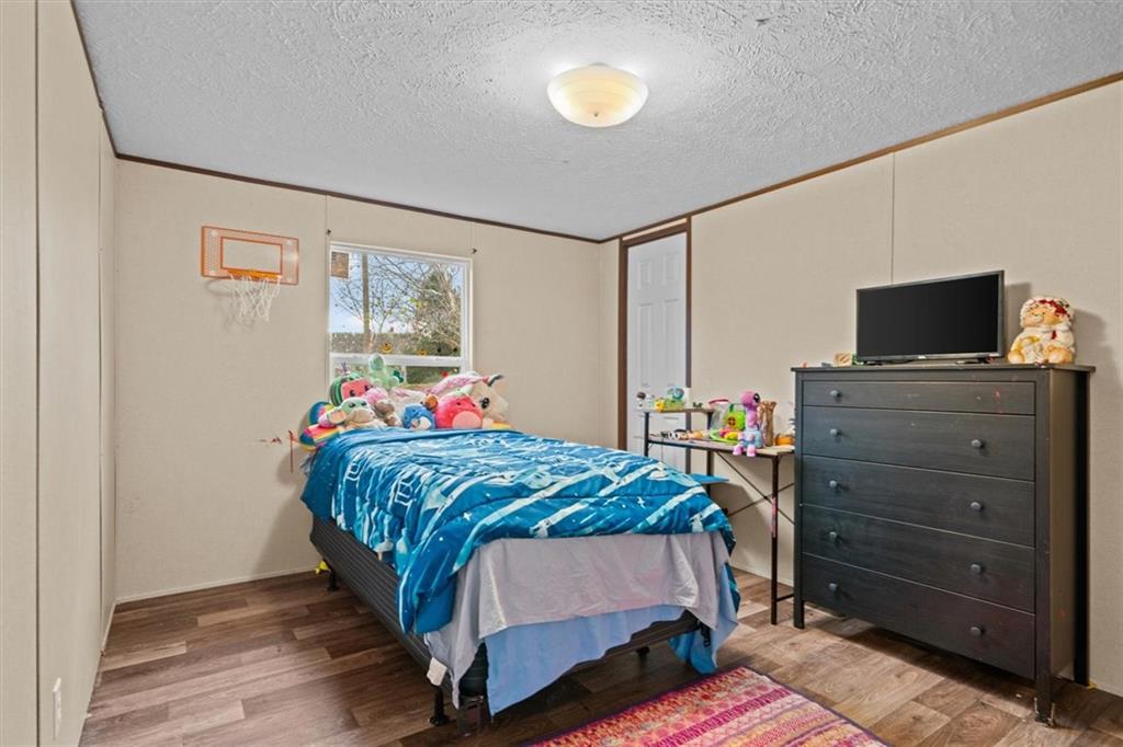 1185 Shirley Road Southeast Fairmount, GA 30139 - Photo 29 of 50 a bedroom with a bed and flat screen tv