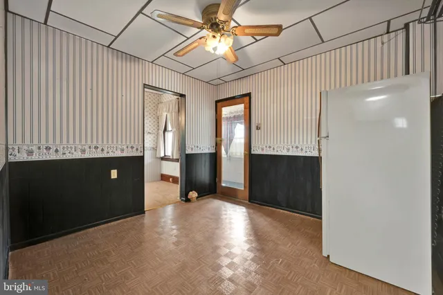 a view of a livingroom with a staircase