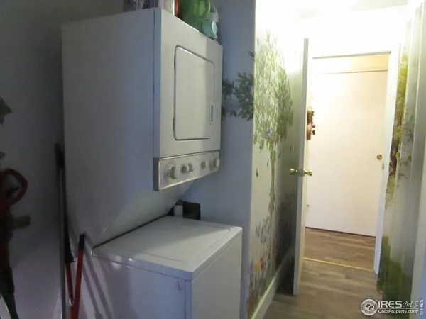 a view of a walk in closet