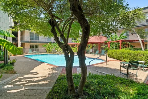 a view of backyard with green space