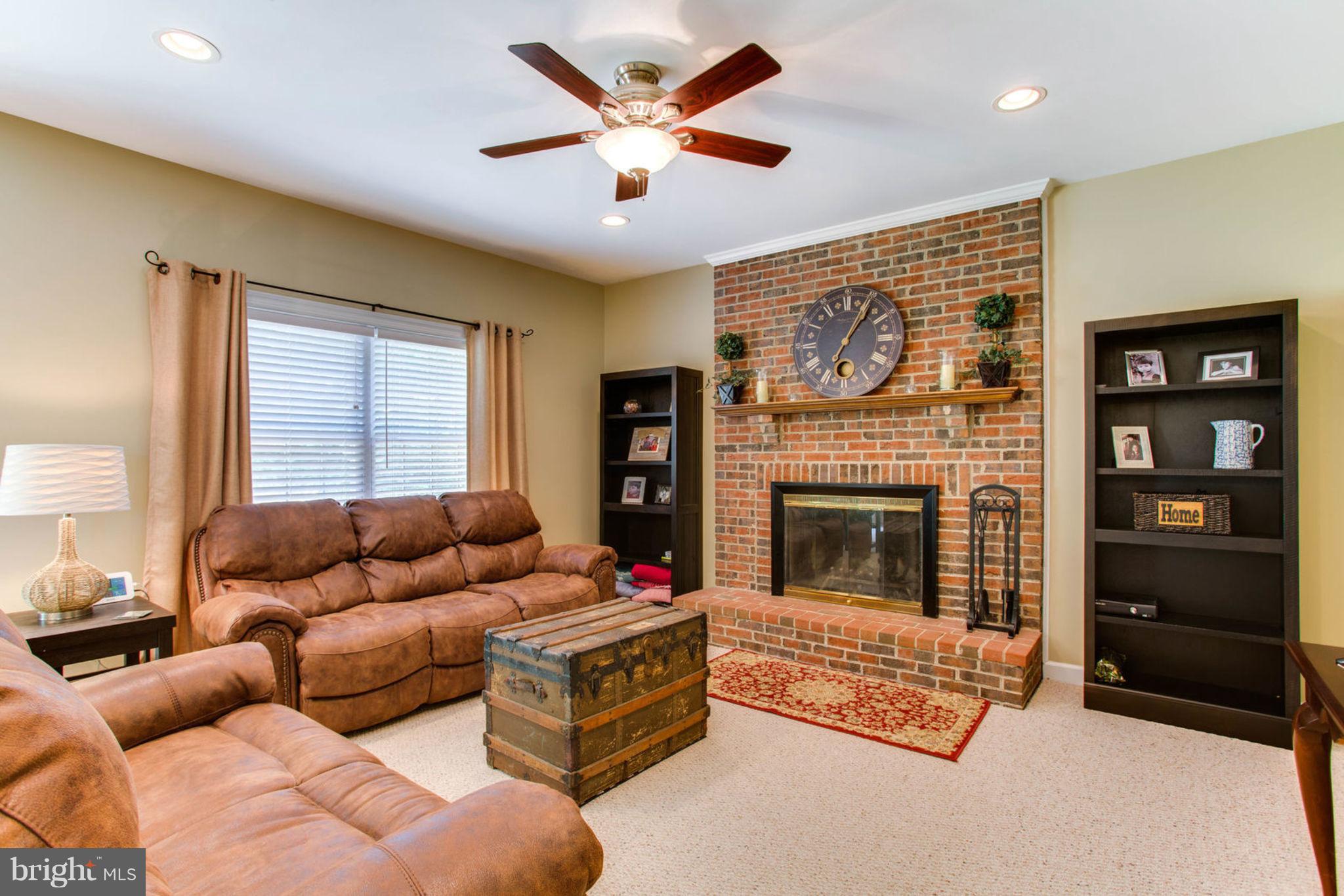 9703 Crest Hill Road Marshall, VA 20115 - Photo 13 of 29 Family Room with Wood Burning Fireplace