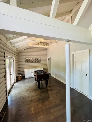 a view of kitchen with furniture and window