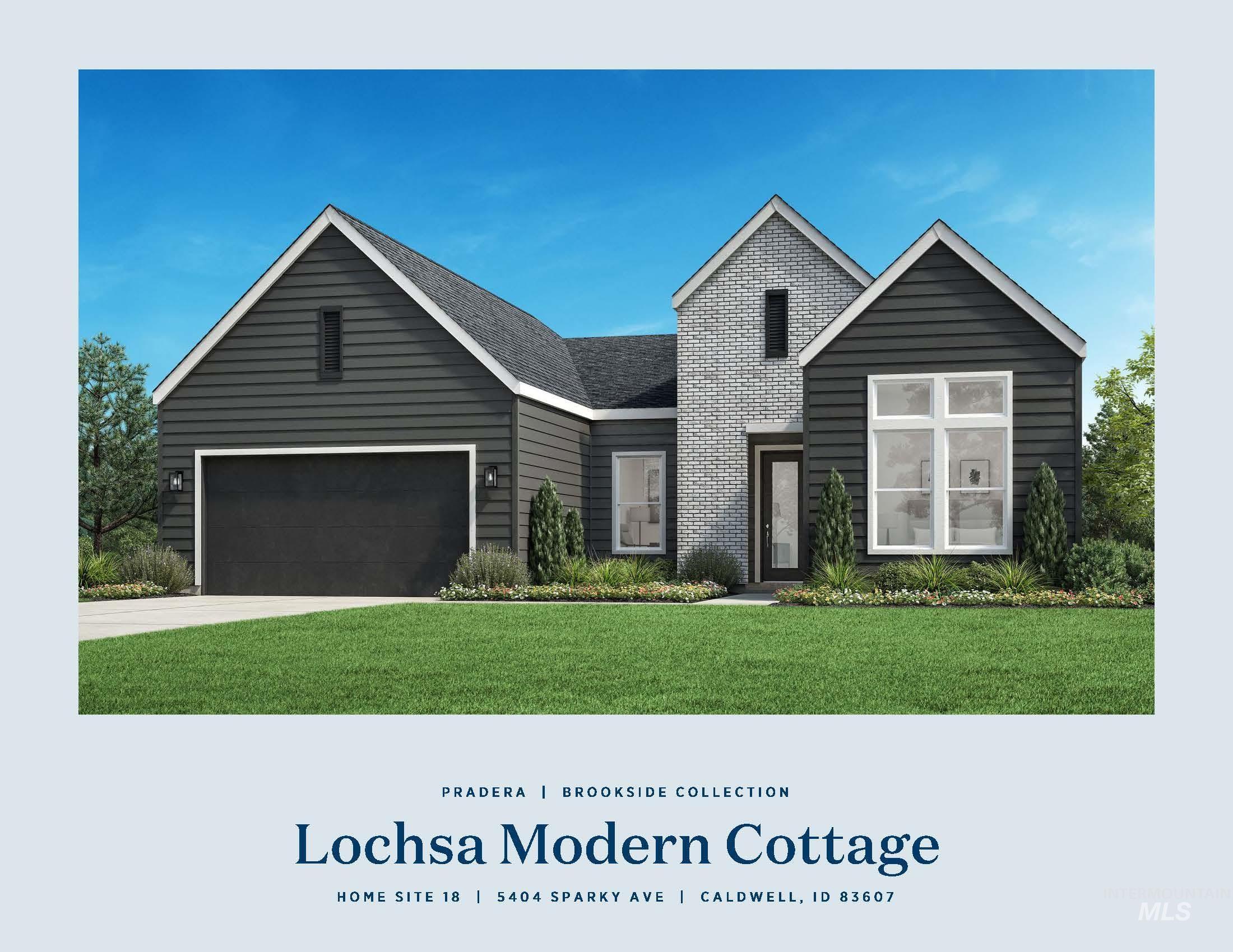 5404 Sparky Avenue Caldwell, ID 83607 - Photo 9 of 18 View of front of home with a front lawn, a garage, and concrete driveway