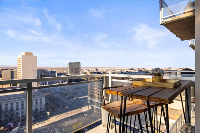 a view of a terrace with sitting area