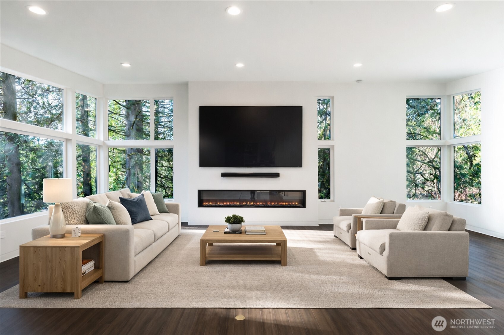 31535 Northeast 114th Street Carnation, WA 98014 - Photo 2 of 33 a living room with furniture and a flat screen tv