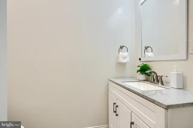 a view of a hallway with washer and dryer