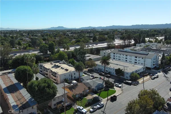 a view of city and mountain view