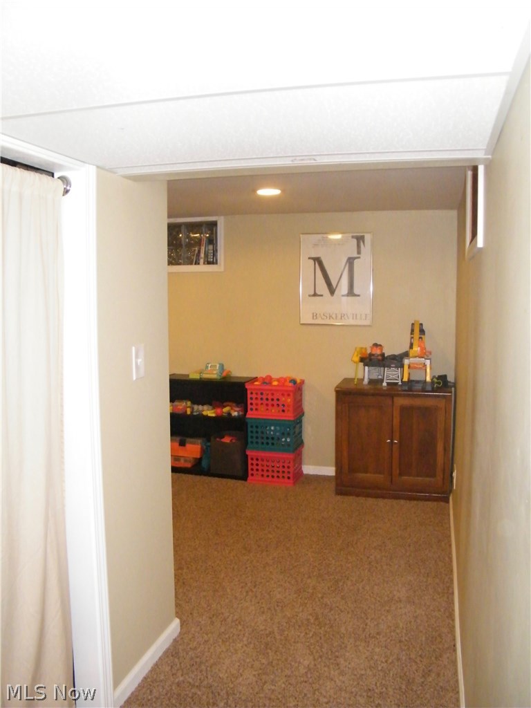 734 Ranney Street Akron, OH 44310 - Photo 30 of 31 Extra finished area in the basement that can be used as an office or fourth bedroom.