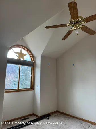 a view of a livingroom with a window