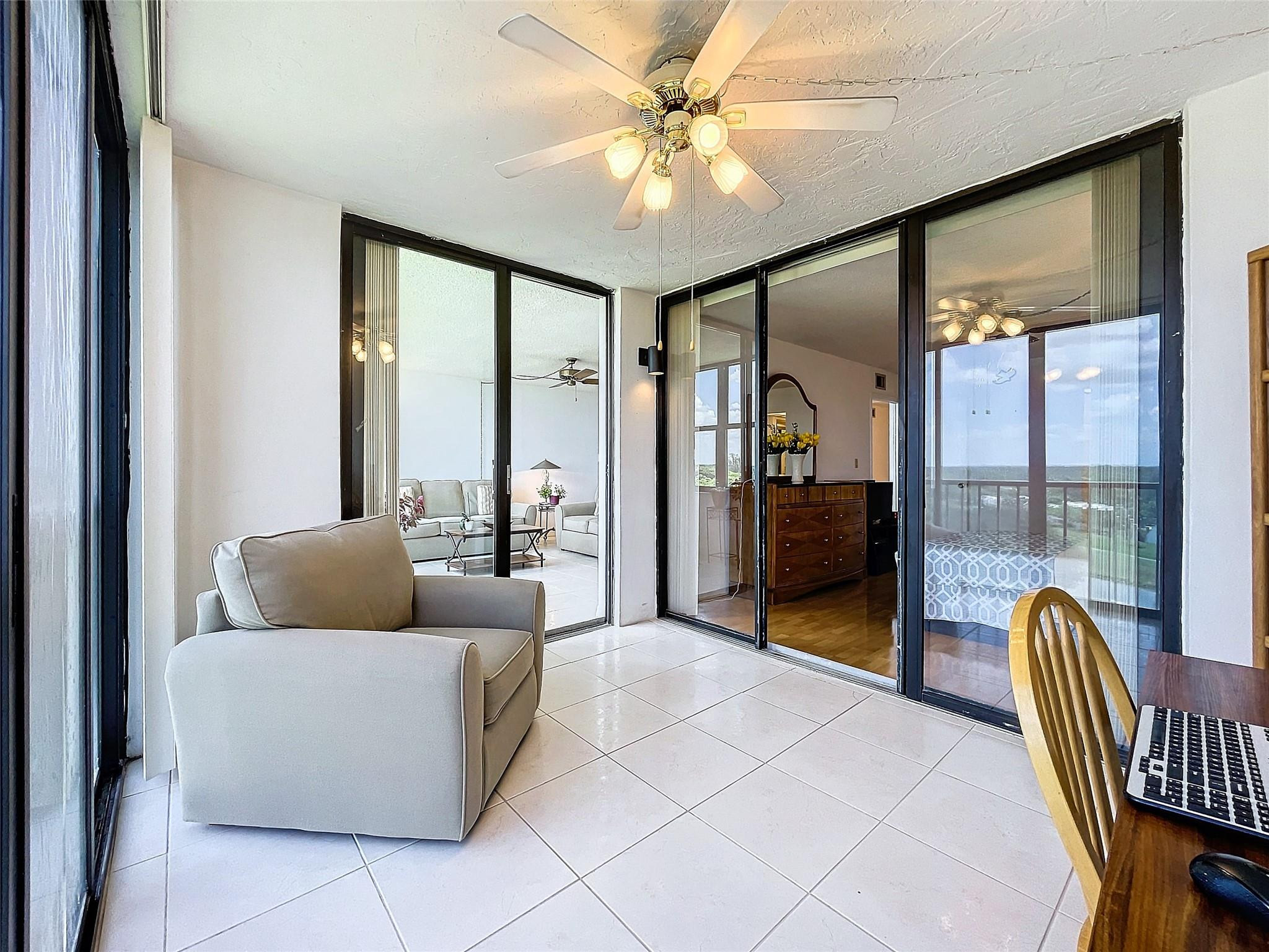 16300 Golf Club Road, Unit 809 Weston, FL 33326 - Photo 29 of 42 Patio enclosure set up den/study