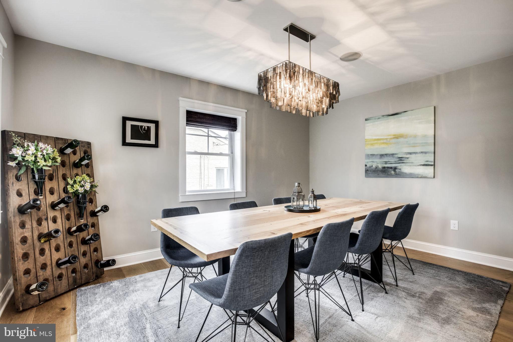 3106 North Glebe Road Arlington, VA 22207 - Photo 16 of 48 Dining Room with Stunning Chandelier