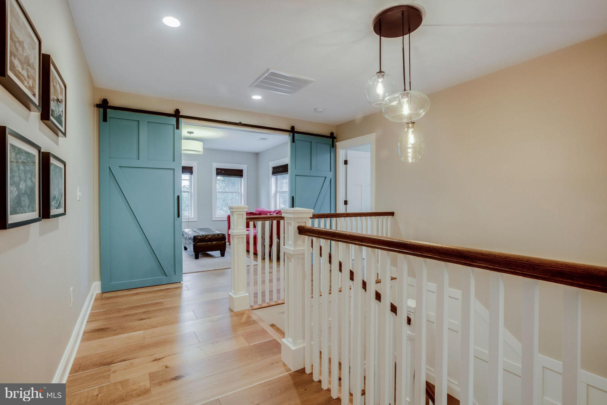 3106 North Glebe Road Arlington, VA 22207 - Photo 23 of 48 Upper Level with Custom Barn Doors off of LR
