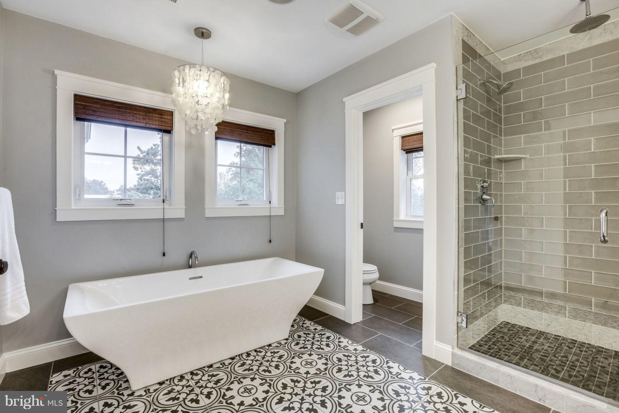 3106 North Glebe Road Arlington, VA 22207 - Photo 29 of 48 Large Shower with 4 Heads and Lovely Bathtub