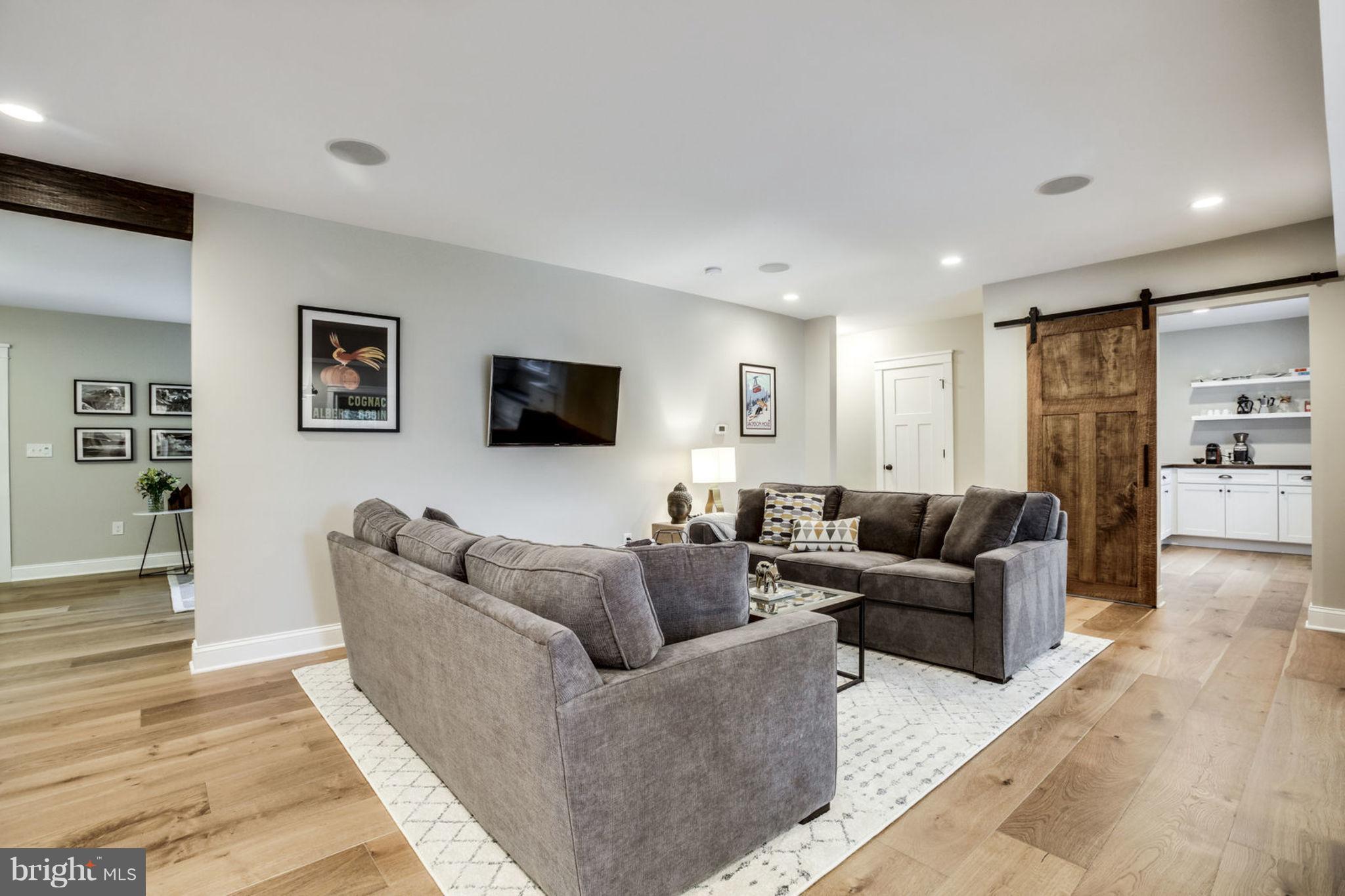 3106 North Glebe Road Arlington, VA 22207 - Photo 8 of 48 Family Room with Custom Barn Doon