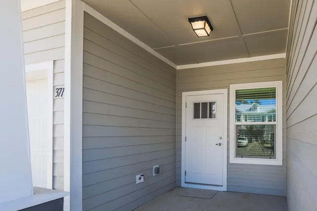 a view of front door