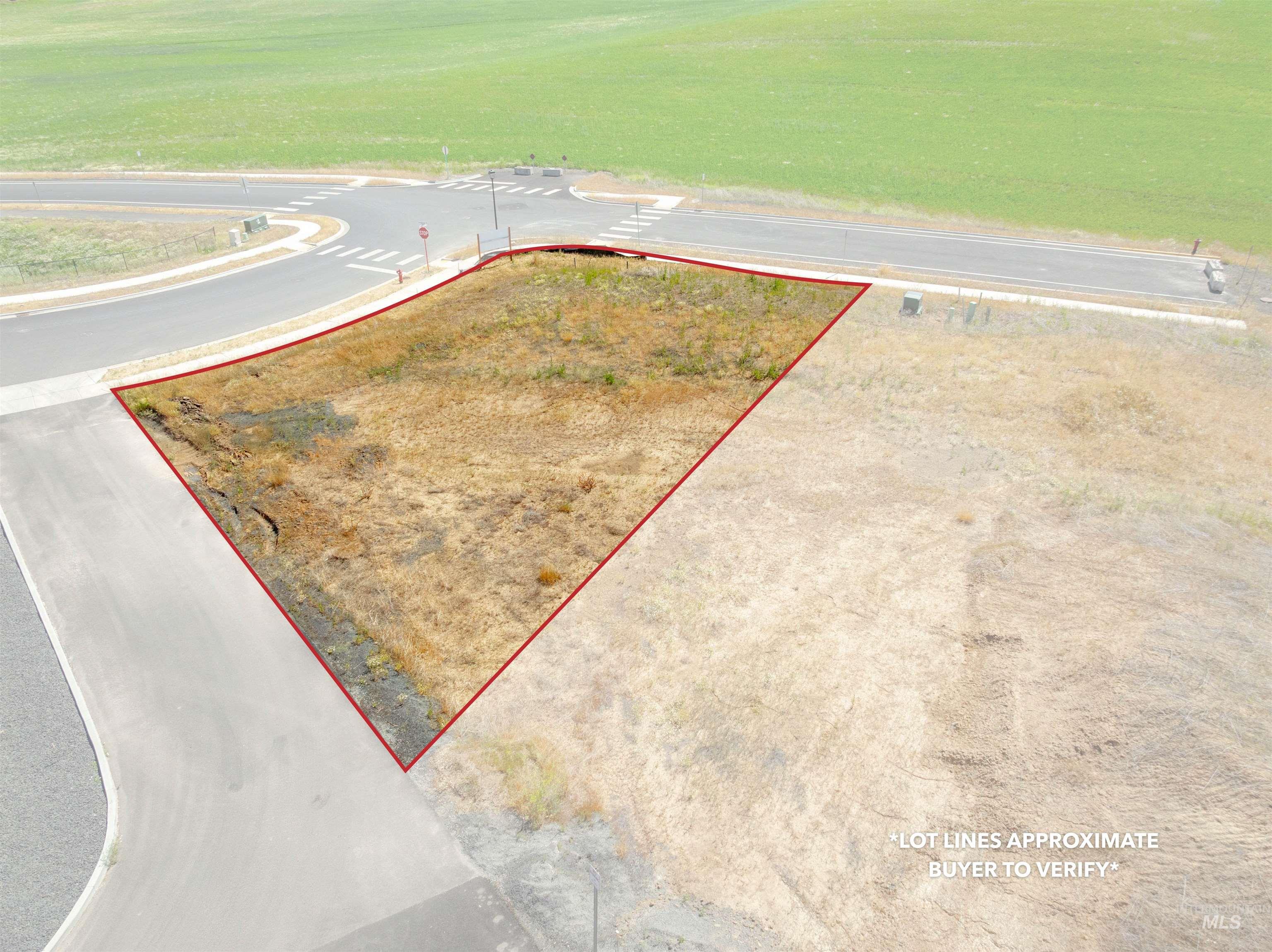 9 Tbd Conestoga Street Moscow, ID 83843 - Photo 6 of 12 Aerial view of property's location with property boundaries highlighted